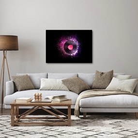 Obraz - Płyta winylowa w kolorze różowo-fioletowym (70x50 cm)