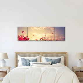 Obraz - Łąka z kwiatami (170x50 cm)
