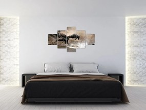 Obraz - Stado antylop gnu (125x70 cm)