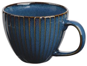 Altom Kubek porcelanowy duży Reactive Stripes niebieski, 450 ml