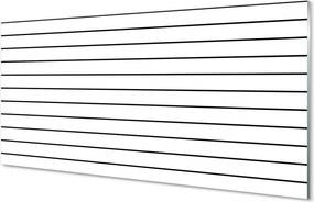 Szkło do Kuchni na Ścianę Minimalistyczne Czarne Kreski