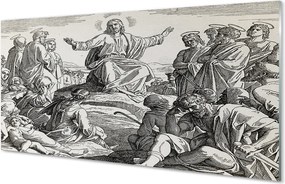 Szklany Panel Biblijne Nauczanie Jezusa