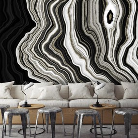 Fototapeta - Czarny marmur (196x136 cm)