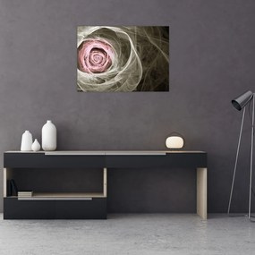 Obraz - Abstrakcyjny róż jasnoróżowy (70x50 cm)