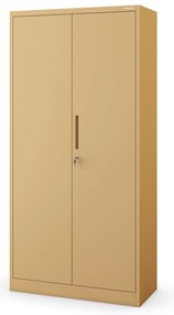 Szafa gospodarcza zamykana DAWID, 900 x 1850 x 450 mm, Fresh Style: beżowa