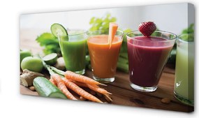 Obraz drukowany na płótnie Energetyczne Koktajle Warzywne