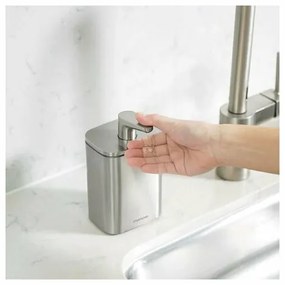 Simplehuman Dozownik mydła i płynu dezynfekującego Pulse 473 ml, stal nierdzewna, L