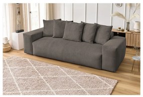 Szarobrązowa sztruksowa sofa 280 cm Voltaire – Bobochic Paris