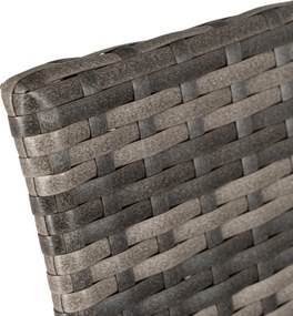 2x Krzesło Ogrodowe CORTO Szare Nowoczesne