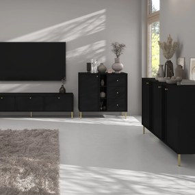 Komoda TORINO 158 cm do Salonu Sypialni Grafit