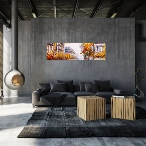 Obraz - Ulica w Paryżu (170x50 cm)