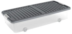 Plastikowy pojemnik pod łóżko z pokrywką 74x37x16,5 cm W box underbed L – KIS