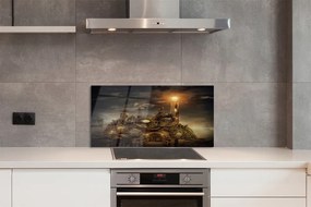 Panel nad Blat Kuchenny Latarnia i Statek w Obłokach