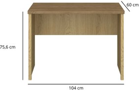 Proste biurko loft dąb cremona + dąb lefkas G6-G49