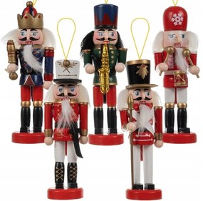 Ozdoby świąteczne NUTCRACKER zestaw 5 szt., kolorowe