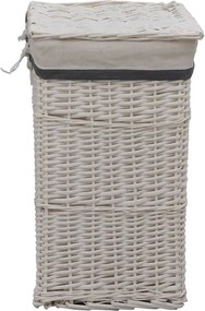 Biały wiklinowy kosz na pranie - Viver