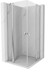 Mexen Mist Duo kabina prysznicowa uchylna 120 x 120 cm, transparent, chrom - 8A4-120-120-01-00