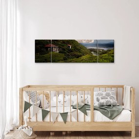 Obraz krajobrazu z księżycem (170x50 cm)