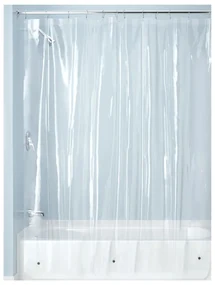 Przezroczysta zasłona prysznicowa iDesign PEVA, 200x180 cm