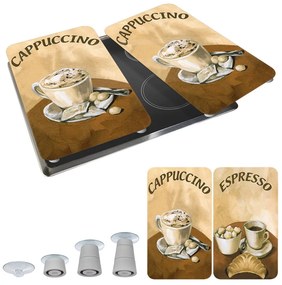 Zestaw 2 szklanych płyt ochronnych na kuchenkę Wenko Coffee