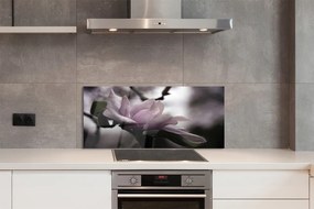 Szklany Panel Kwiat Magnolii