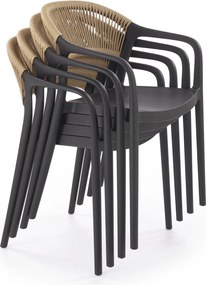 Sztaplowane krzesło ogrodowe K582 Halmar