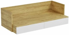 Biurko modułowe hikora + biel alpejska - Afilia 3X