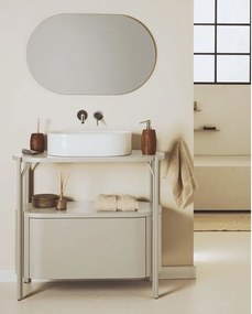 Biała szafka pod umywalkę 90x81 cm Arely – Kave Home