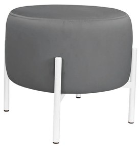 Pufa OLA LOFT ławka podnóżek metal biała BL14