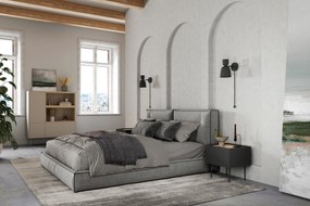 Komoda Desin 120 cm z wnękami i szufladą - kaszmir / dąb nagano