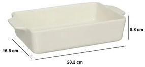 Naczynie prostokątne WIW ceramiczne, 23 x 14 cm