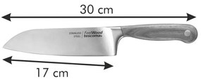 Nóż typu santoku ze stali nierdzewnej Feelwood – Tescoma