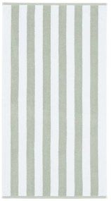 Biały/szary bawełniany ręcznik 50x85 cm Stripe Jacquard – Bianca