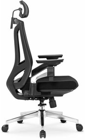 Fotel Biurowy Ergonomiczny Obrotowy WILLY Czarny Nowoczesny