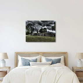 Obraz na szkle - zachmurzone niebo (70x50 cm)
