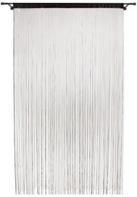 Czarna zasłona na drzwi 100x200 cm String – Mendola Fabrics