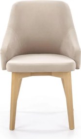 Tapicerowane krzesło do jadalni na drewnianych nogach Toledo 2 Halmar