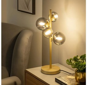 Brilagi - LED Lampa stołowa MILLA 4xG9/3W/230V złoty/dymny