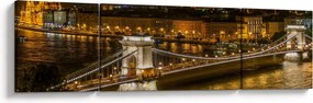 Obraz miasta nocą (170x50 cm)