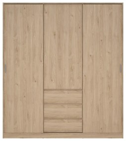 Szafa w dekorze dębu z drzwiami przesuwnymi w naturalnym kolorze 177x200x60 cm Naia – Tvilum