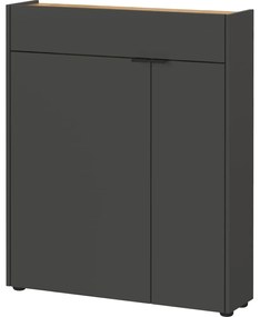 Antracytowa szafka 82x102x22 cm Ameca – Germania