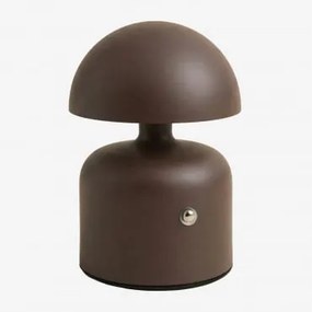 Bezprzewodowa Lampa Stołowa Led Do Użytku Zewnętrznego Z Żelaza Nantali Chocolate - Sklum