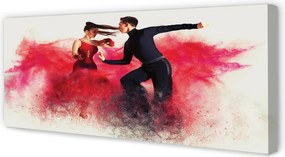 Duży obraz na płótnie Taniec w Czerwonym Dymie