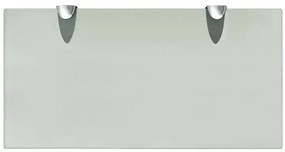 Mleczna solidna szklana półka 40x20 - Imker