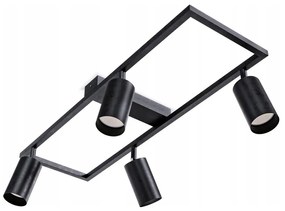 Oprawa punktowa 4xGU10/30W/230V czarna