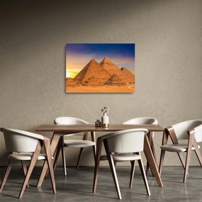Obraz na szkle - piramidy egipskie (70x50 cm)