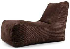Ciemnobrązowy sztruksowy worek do siedzenia Lounge – SLOWDOWN