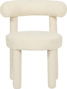 Krzesło 62x80x58 cm Jasny Krem Leith LET77L