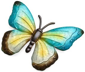 Metalowa dekoracja ścienna motyl BUTTERFLY 30 cm - różne kolory Kolor: Fioletowy