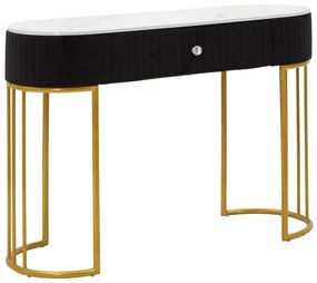 Konsola w czarno-złotym kolorze 43x100 cm Montpellier – Mauro Ferretti